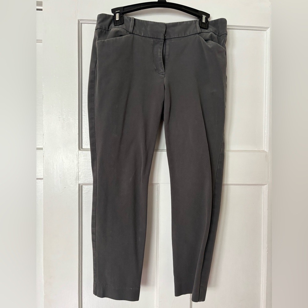 Loft grey straight leg pants